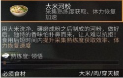 明日之后大米河粉如何制作 明日之后大米河粉食谱配方一览